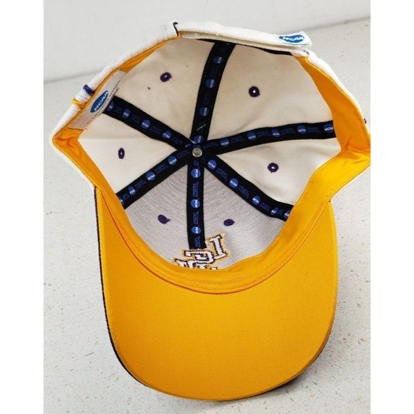 LSU TIGERS Adjustable Back Baseball Hat 3D Purple Yellow Fighting Tigers NWT - Picture 10 of 12